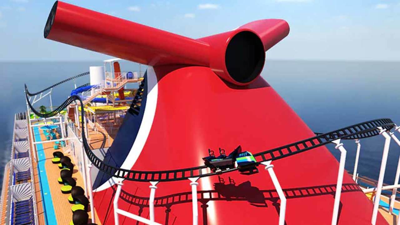 carnival mardi gras rollercoaster